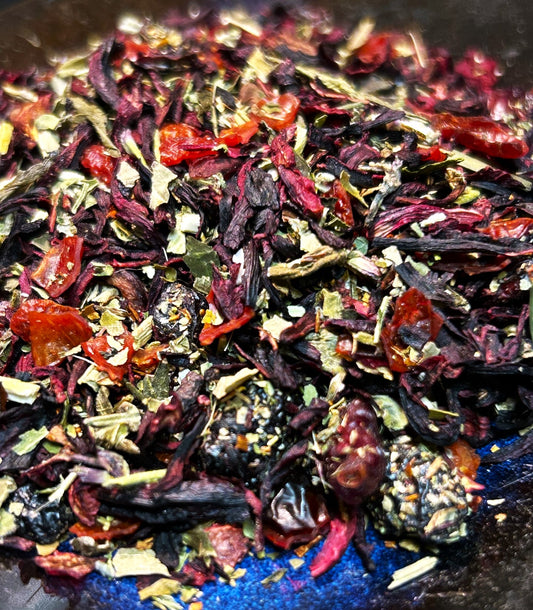 Organic Green Cherry Rooibos (Custom in house, artisan, small batch botanical fruit blend)
